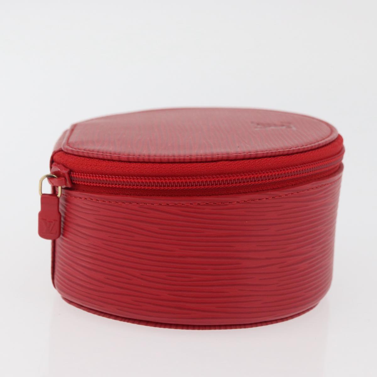 LOUIS VUITTON Epi Ecrin Bijoux 12 Jewelry Box Red M48207 LV Auth BAZ736A