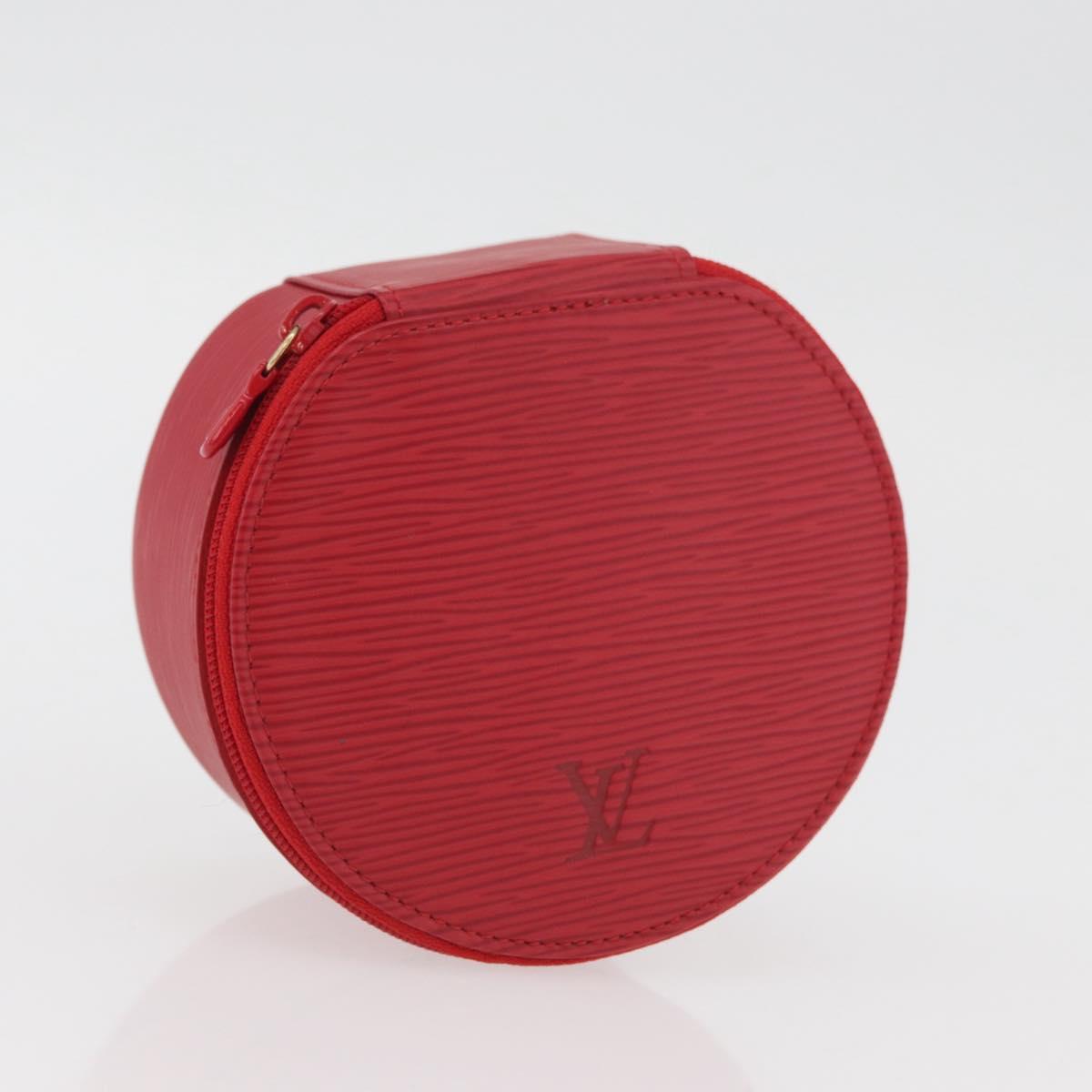LOUIS VUITTON Epi Ecrin Bijoux 12 Jewelry Box Red M48207 LV Auth BAZ736A