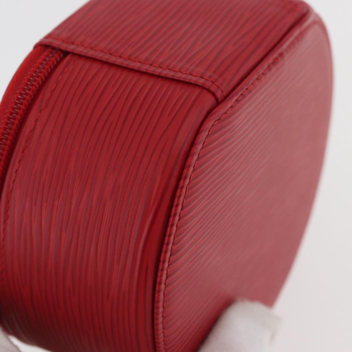 LOUIS VUITTON Epi Ecrin Bijoux 12 Jewelry Box Red M48207 LV Auth BAZ736A