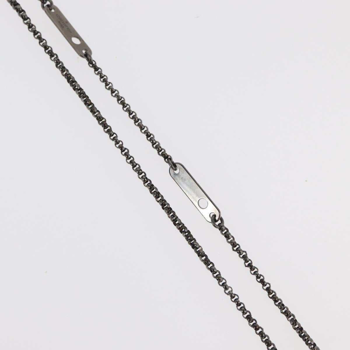 LOUIS VUITTON Collier LV Beads Necklace metal Turquoise Blue M00313 Auth BAZ738M