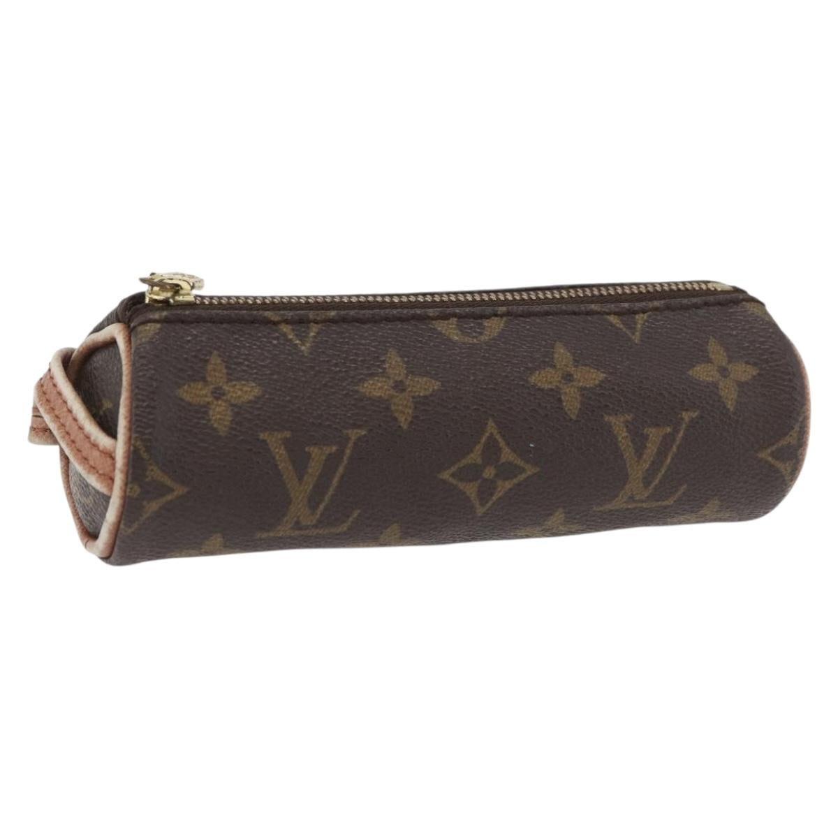 LOUIS VUITTON Monogram Etui 3 Ball de Golf Pouch M58249 LV Auth BAZ747