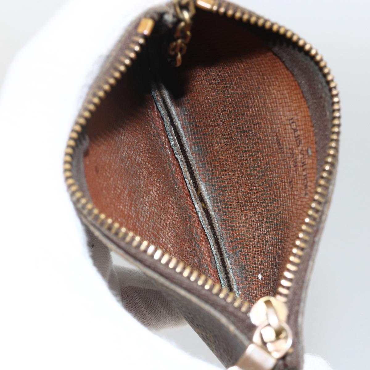 LOUIS VUITTON Monogram Pochette Cles Coin Purse M62650 LV Auth BAZ756