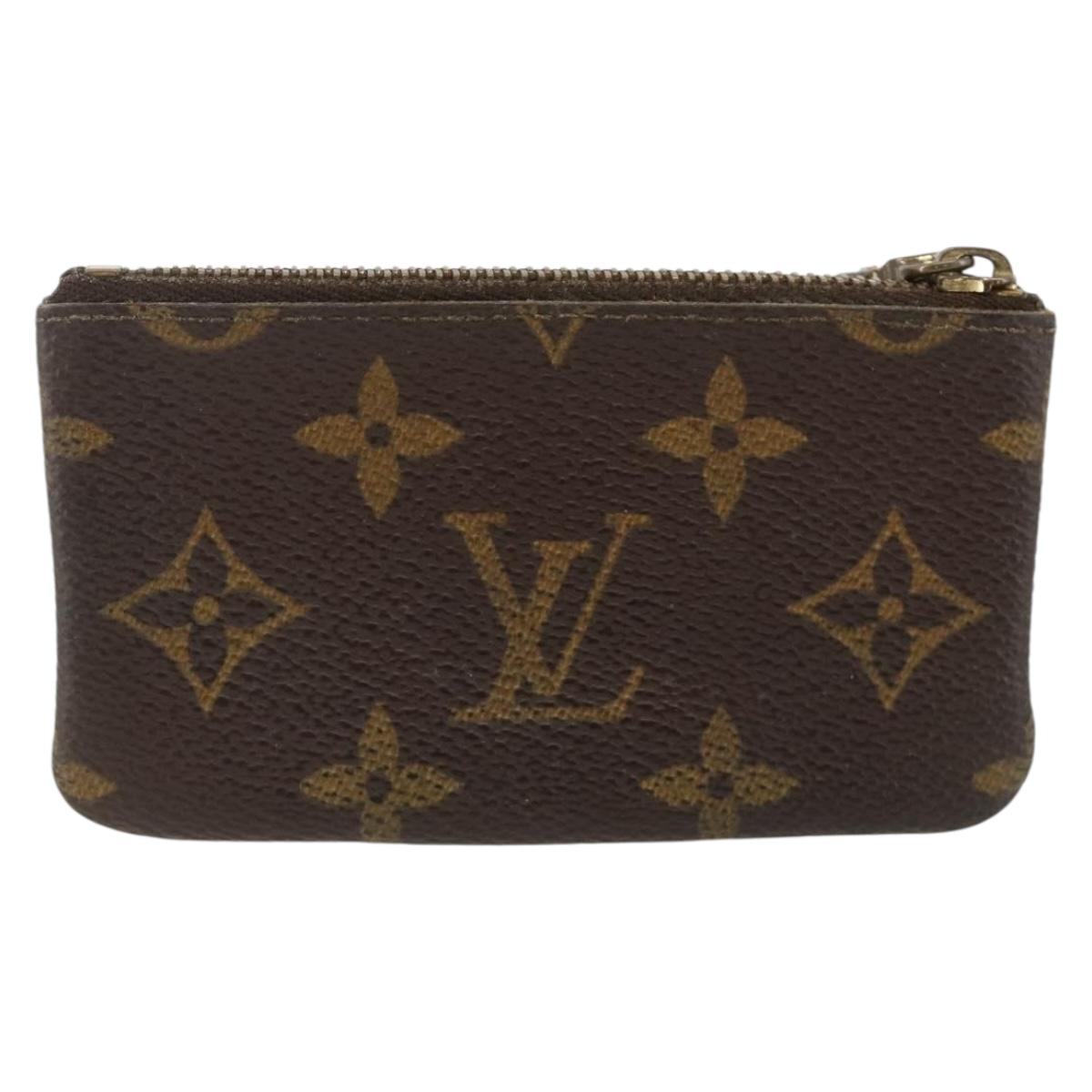 LOUIS VUITTON Monogram Pochette Cles Coin Purse M62650 LV Auth BAZ756
