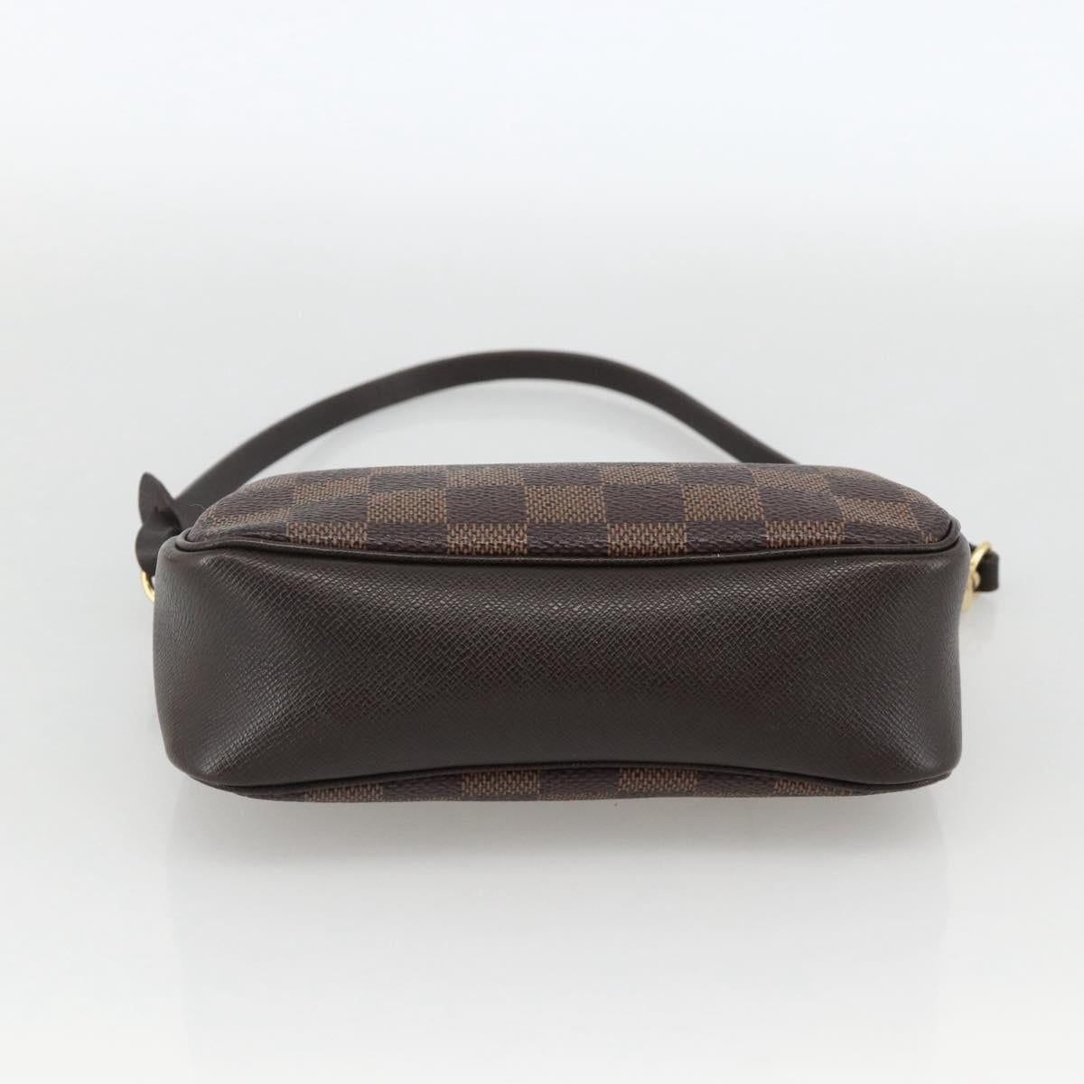 LOUIS VUITTON Damier Ebene Trousse makeup Pouch N51982 LV Auth BAZ758A