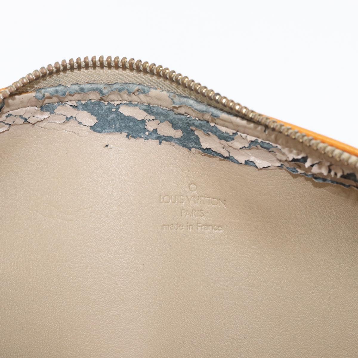 LOUIS VUITTON Monogram Vernis Bedford Hand Bag Beige M91006 LV Auth BAZ767