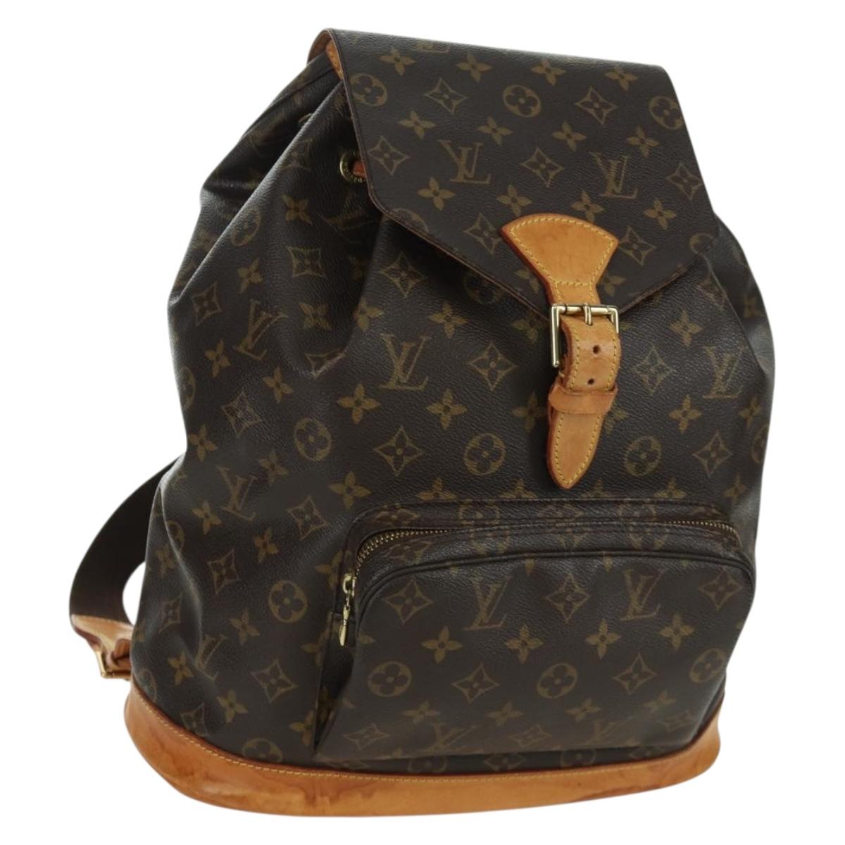 LOUIS VUITTON Monogram Montsouris GM Backpack M51135 LV Auth BAZ774A