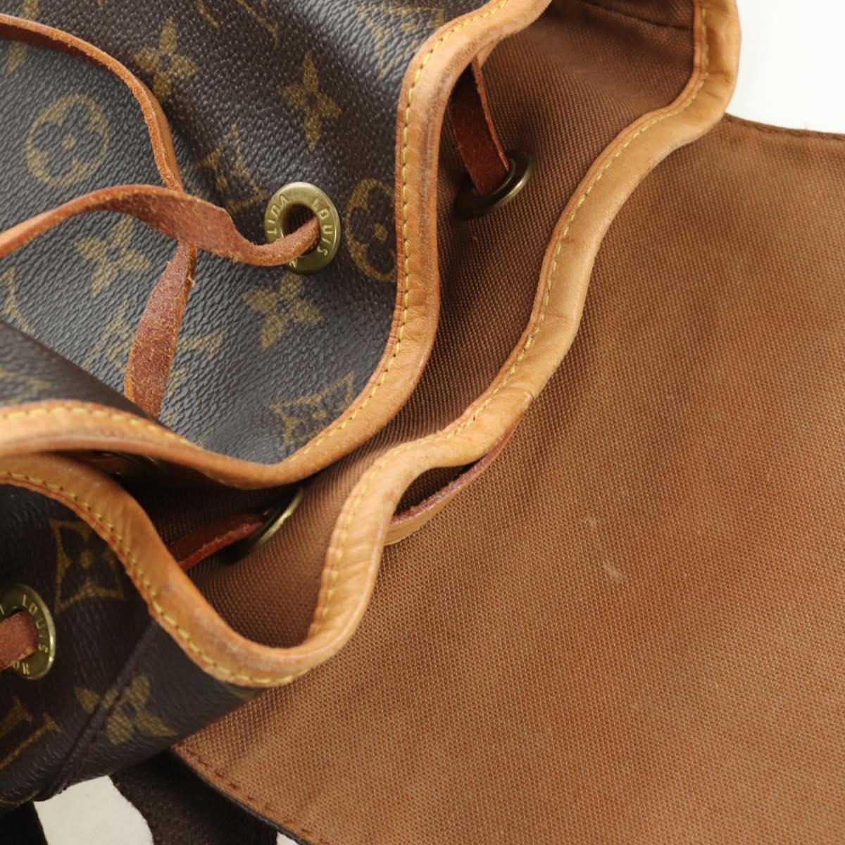 LOUIS VUITTON Monogram Montsouris GM Backpack M51135 LV Auth BAZ774A