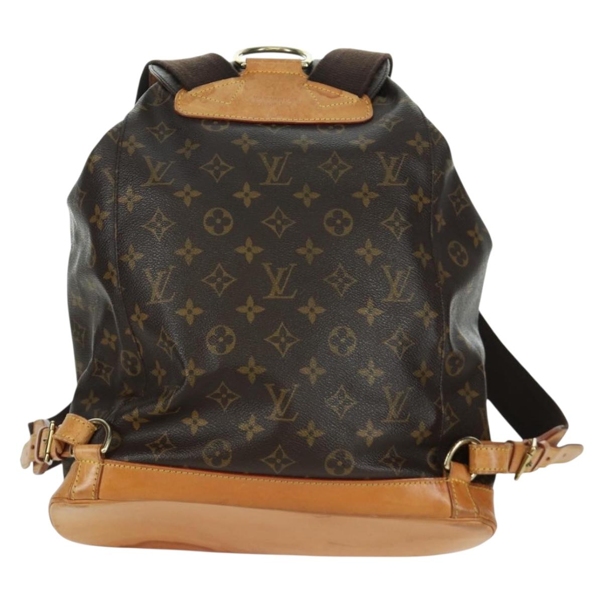 LOUIS VUITTON Monogram Montsouris GM Backpack M51135 LV Auth BAZ774A