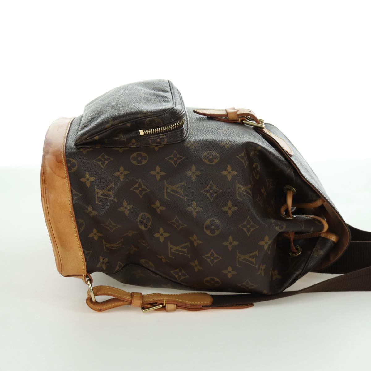 LOUIS VUITTON Monogram Montsouris GM Backpack M51135 LV Auth BAZ774A
