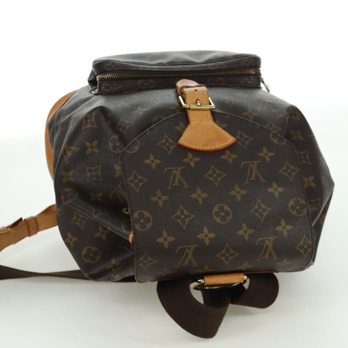 LOUIS VUITTON Monogram Montsouris GM Backpack M51135 LV Auth BAZ774A