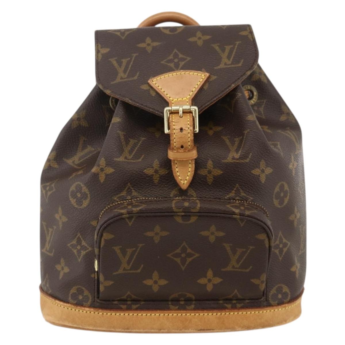 LOUIS VUITTON Monogram Montsouris PM Backpack M51137 LV Auth BAZ816A
