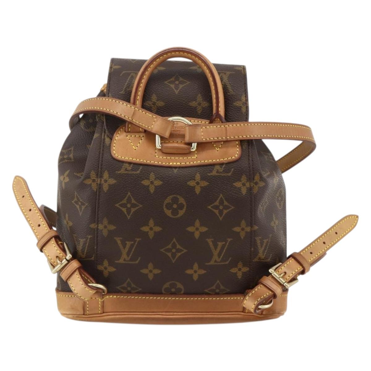 LOUIS VUITTON Monogram Montsouris PM Backpack M51137 LV Auth BAZ816A