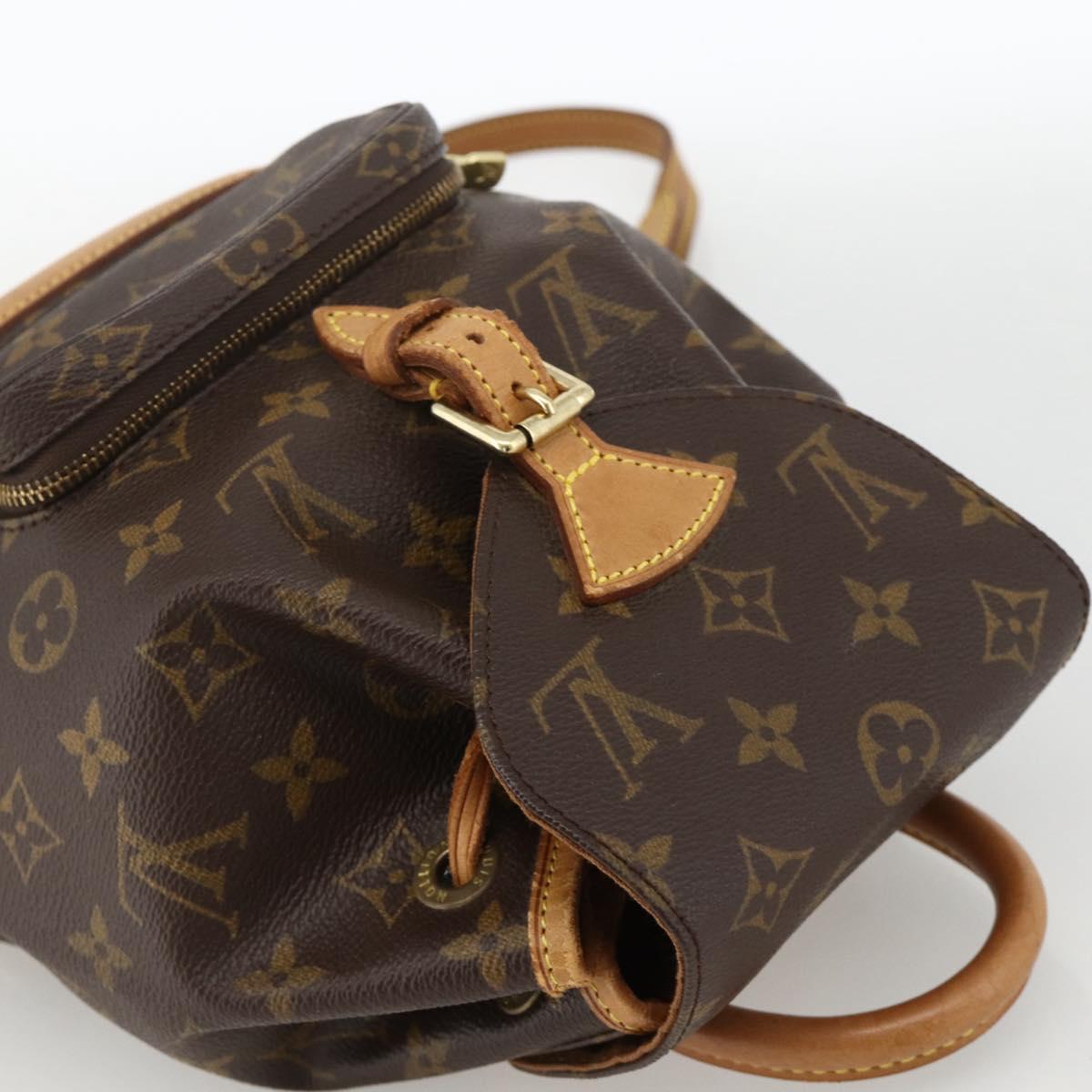 LOUIS VUITTON Monogram Montsouris PM Backpack M51137 LV Auth BAZ816A