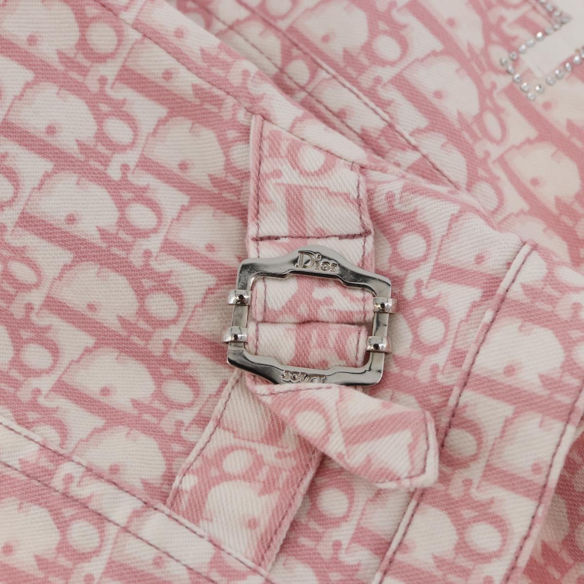 Christian Dior Trotter Canvas Jacket Pink Auth BAZ825SAM