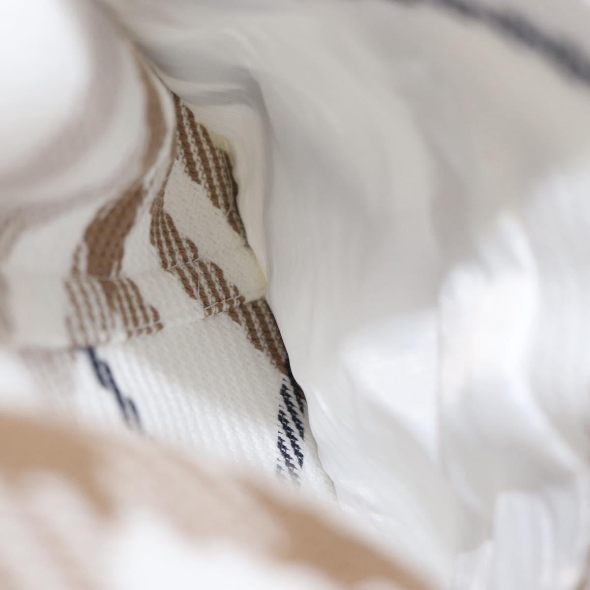 BURBERRY Nova Check Sleeveless Dress Shirt Cotton White Auth BAZ832A