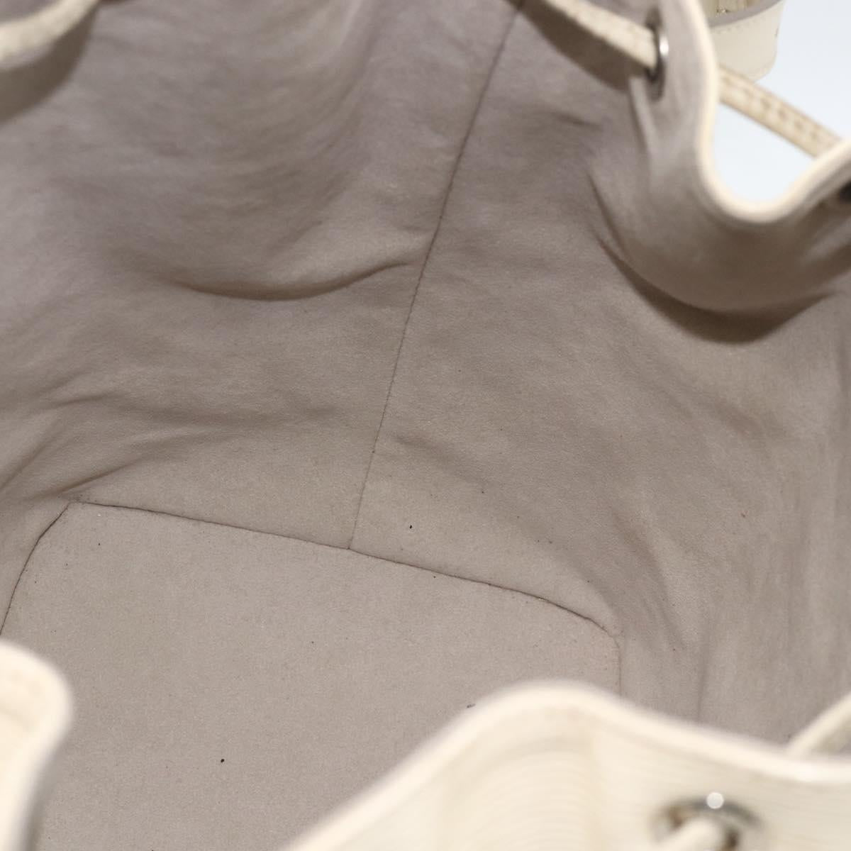 LOUIS VUITTON Epi Petit Noe Shoulder Bag White Yvoire M4084J LV Auth BAZ842