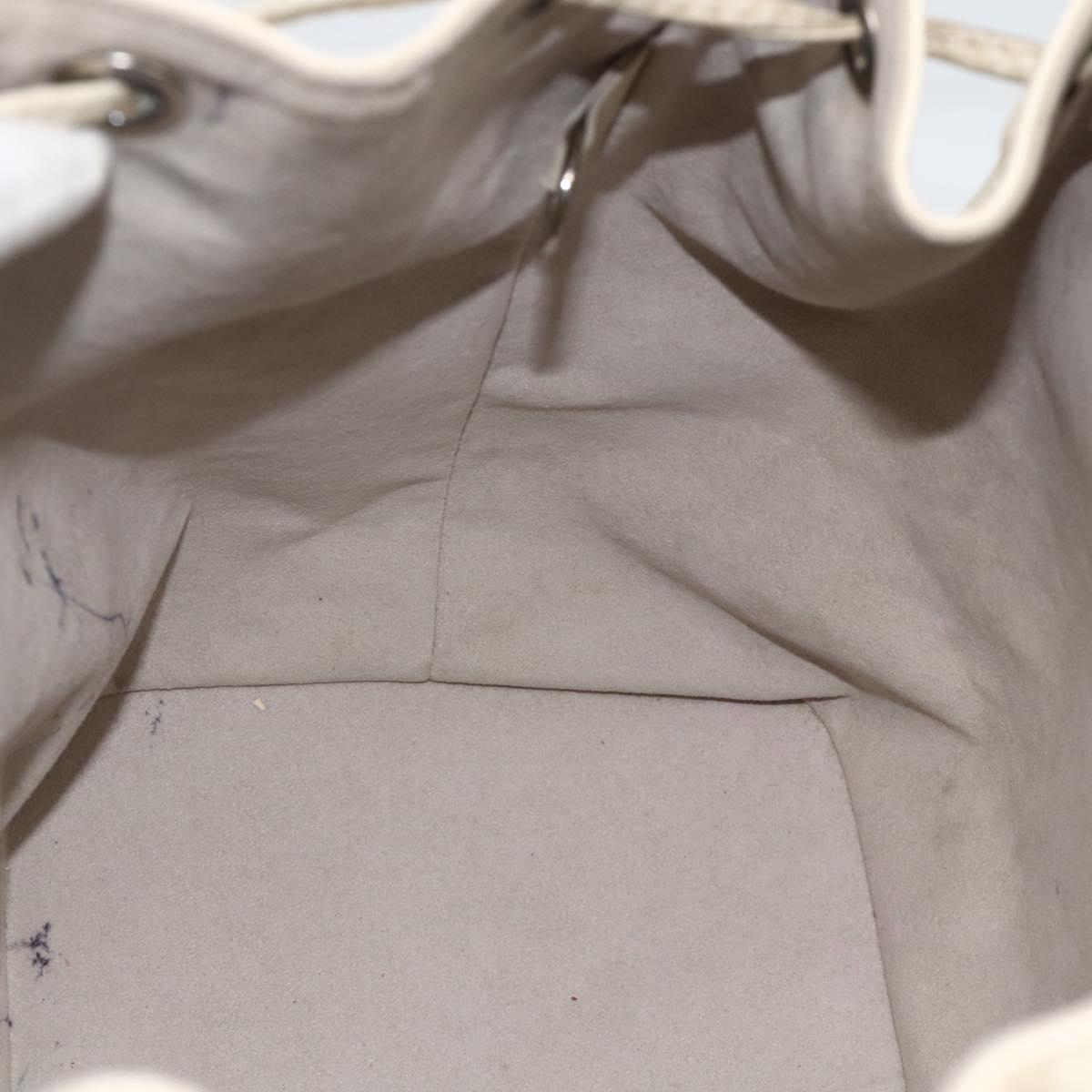 LOUIS VUITTON Epi Petit Noe Shoulder Bag White Yvoire M4084J LV Auth BAZ842