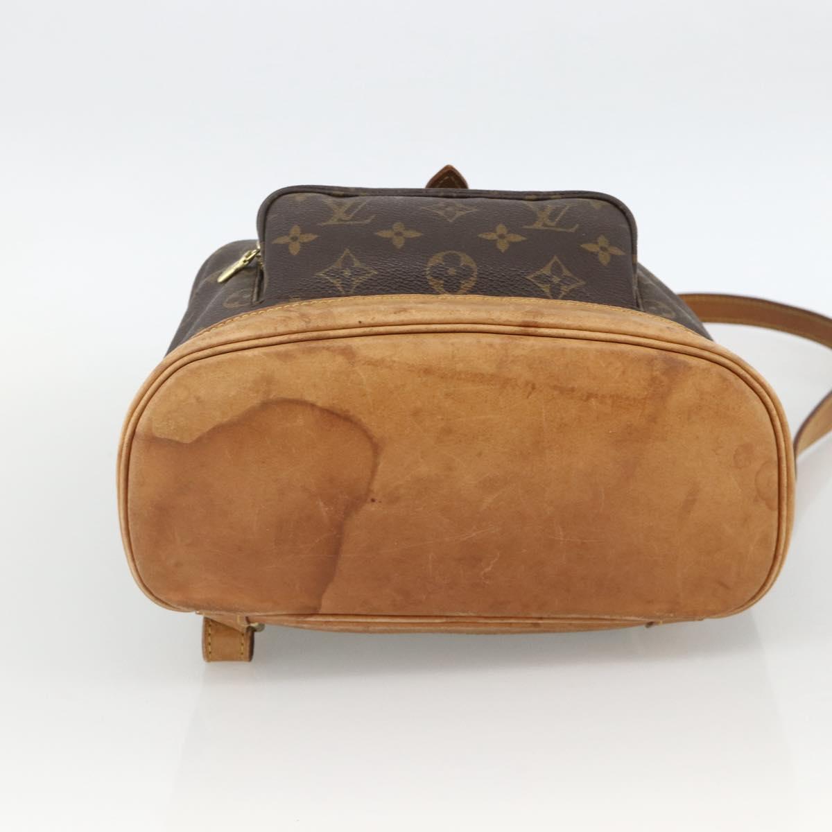 LOUIS VUITTON Monogram Montsouris MM Backpack M51136 LV Auth BAZ851