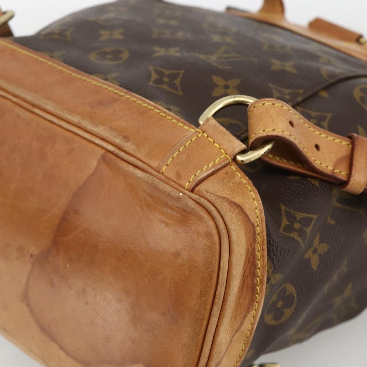 LOUIS VUITTON Monogram Montsouris MM Backpack M51136 LV Auth BAZ851