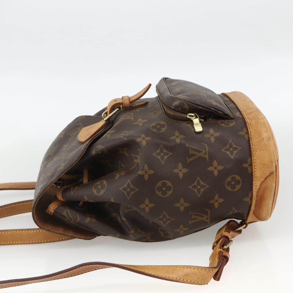 LOUIS VUITTON Monogram Montsouris MM Backpack M51136 LV Auth BAZ851