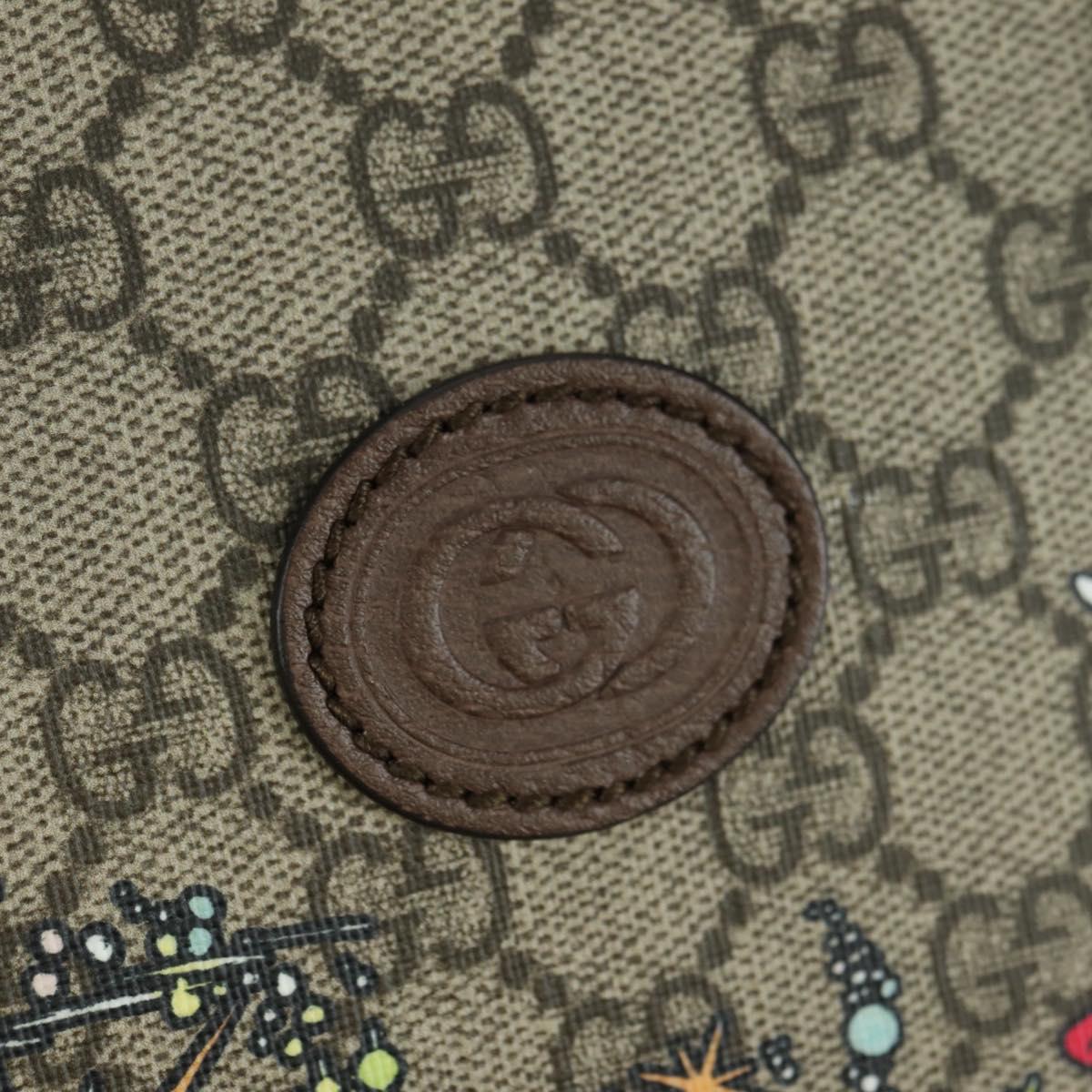 GUCCI GG Supreme Donald Disney Collaboration PVC 2way Beige 648134 Auth BAZ859SM