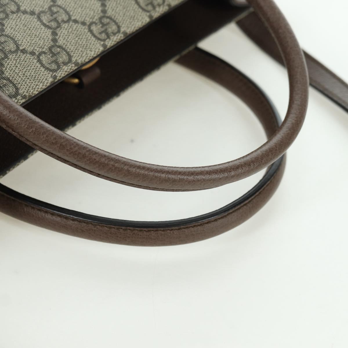 GUCCI GG Supreme Donald Disney Collaboration PVC 2way Beige 648134 Auth BAZ859SM