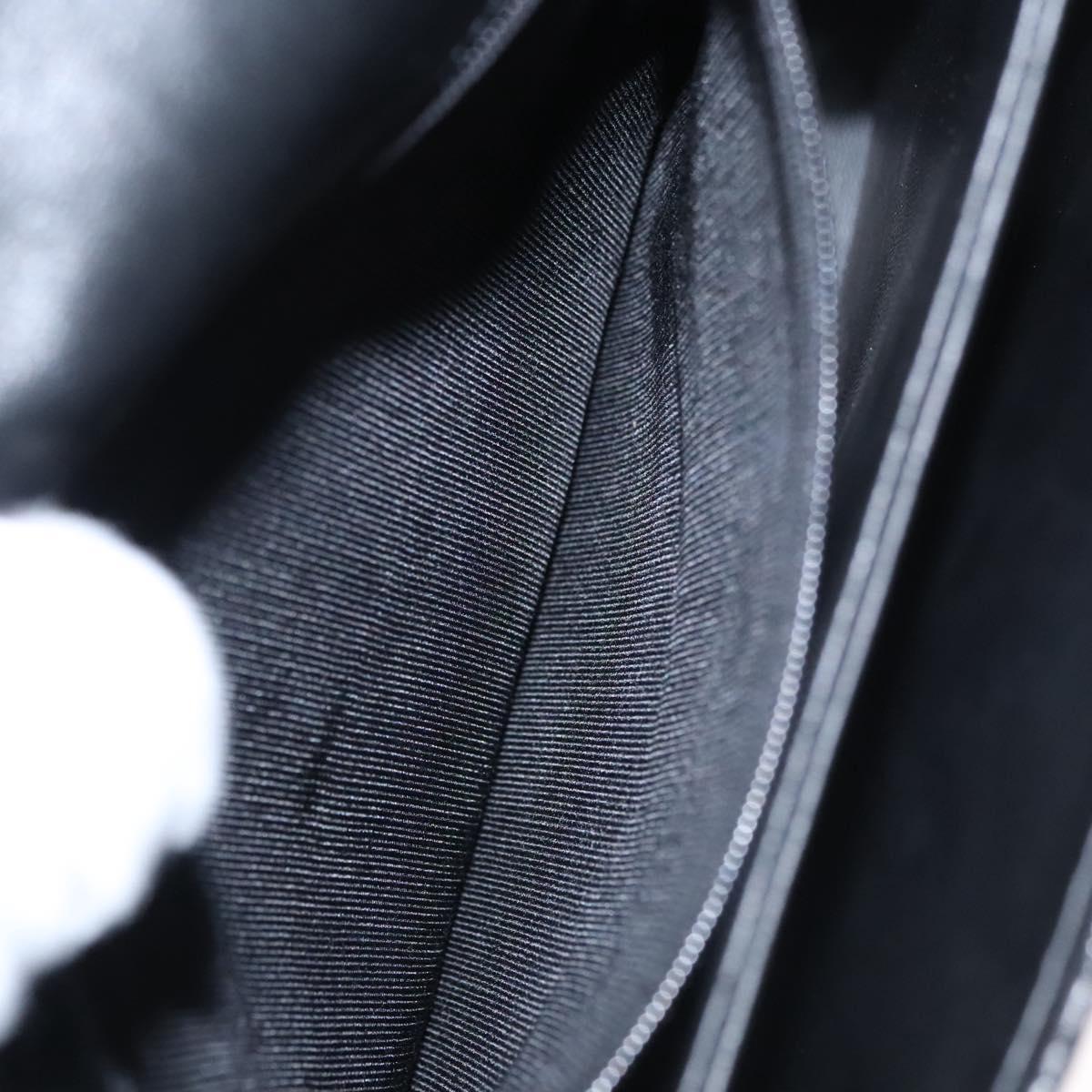 BALLY Hand Bag Leather Black Gold Auth BD031