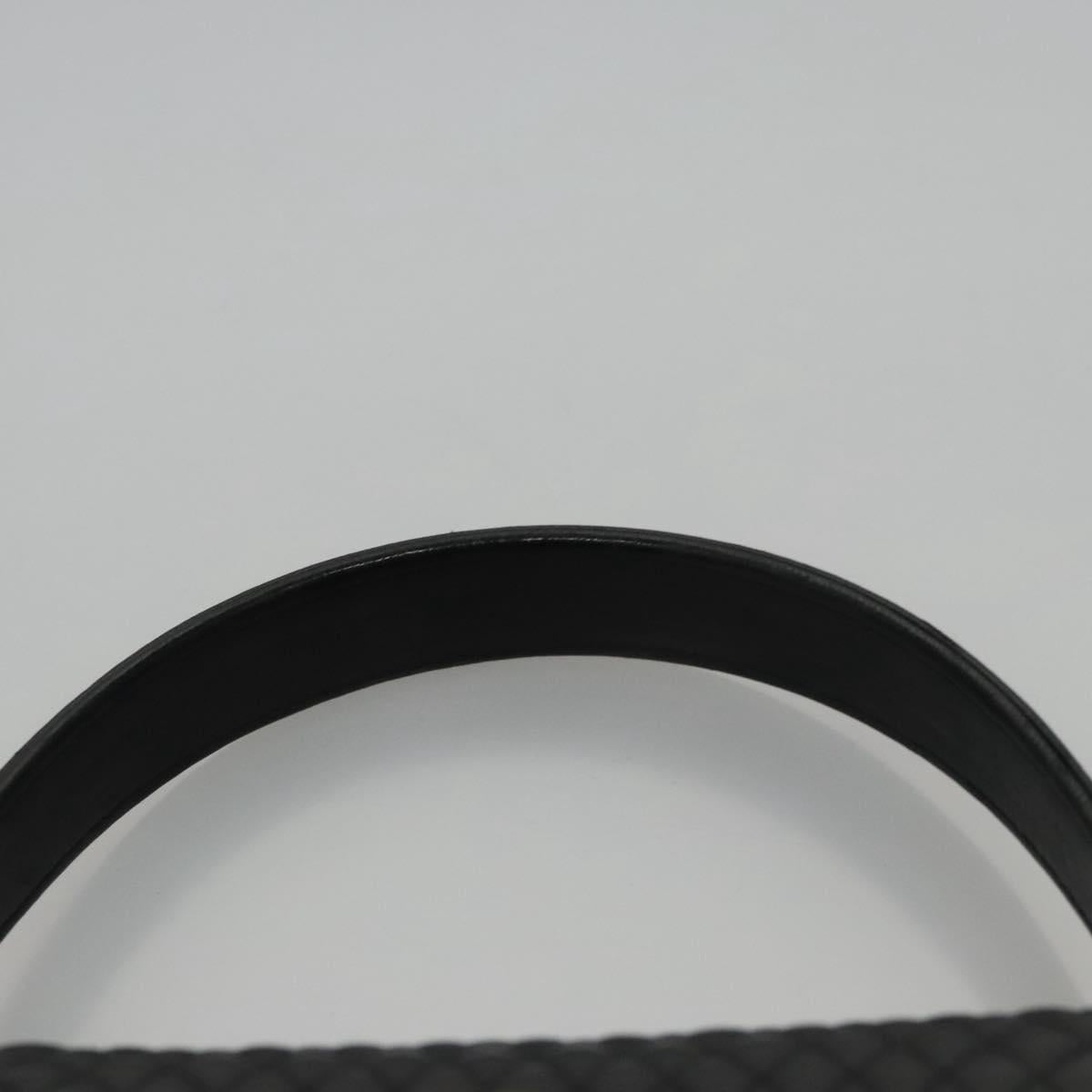 BALLY Hand Bag Leather Black Gold Auth BD031