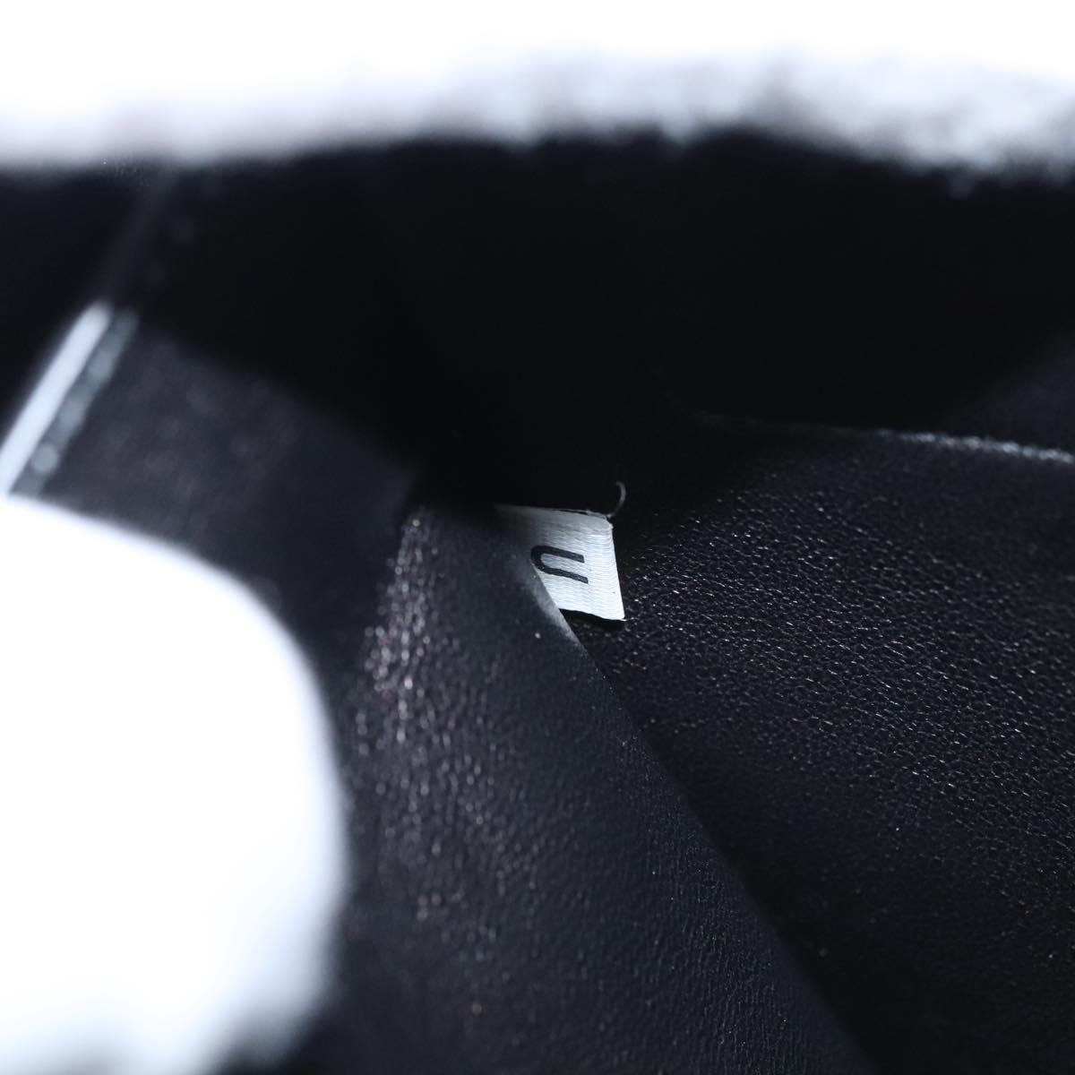 PRADA Chain Hand Bag Leather 2way Silver Auth BD055AV