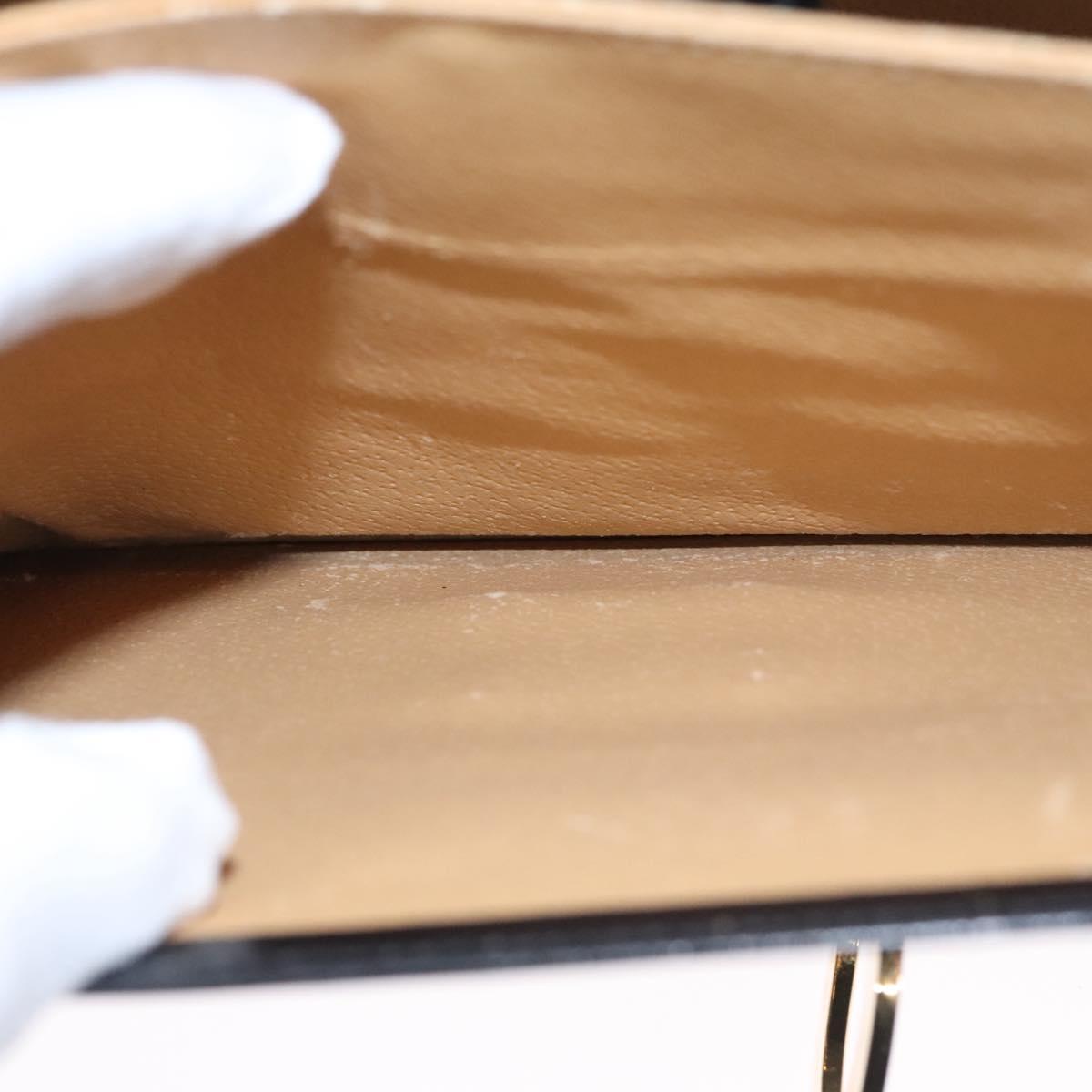 CELINE Hand Bag Leather Black Gold Auth BD058V