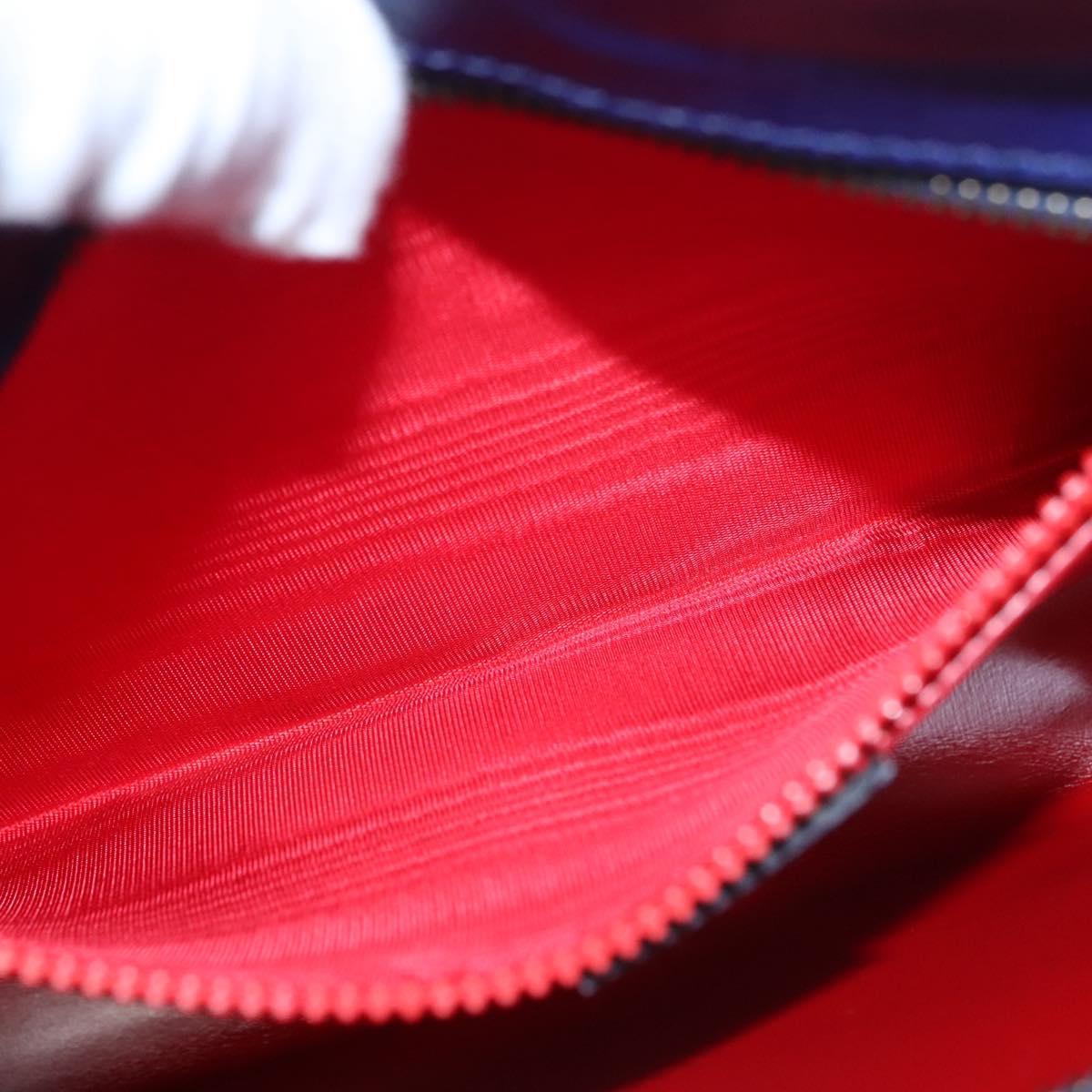 CELINE Chain Shoulder Bag Leather Multicolor Gold Auth BD096AV