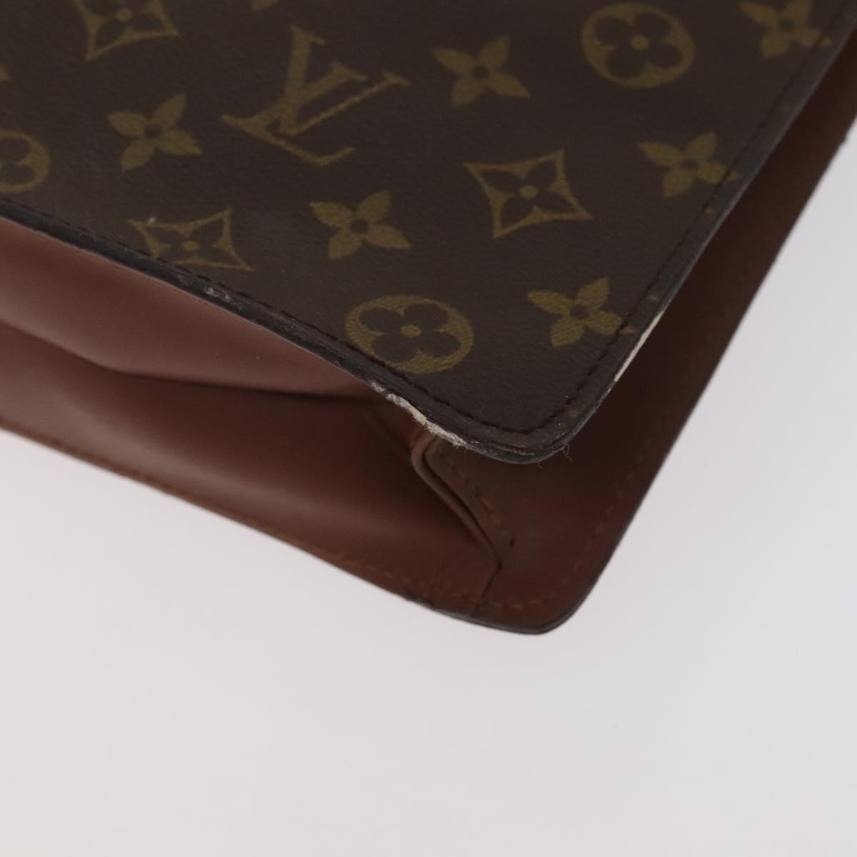LOUIS VUITTON Monogram Porte Documents Bandouliere Bag M53338 Auth BD099