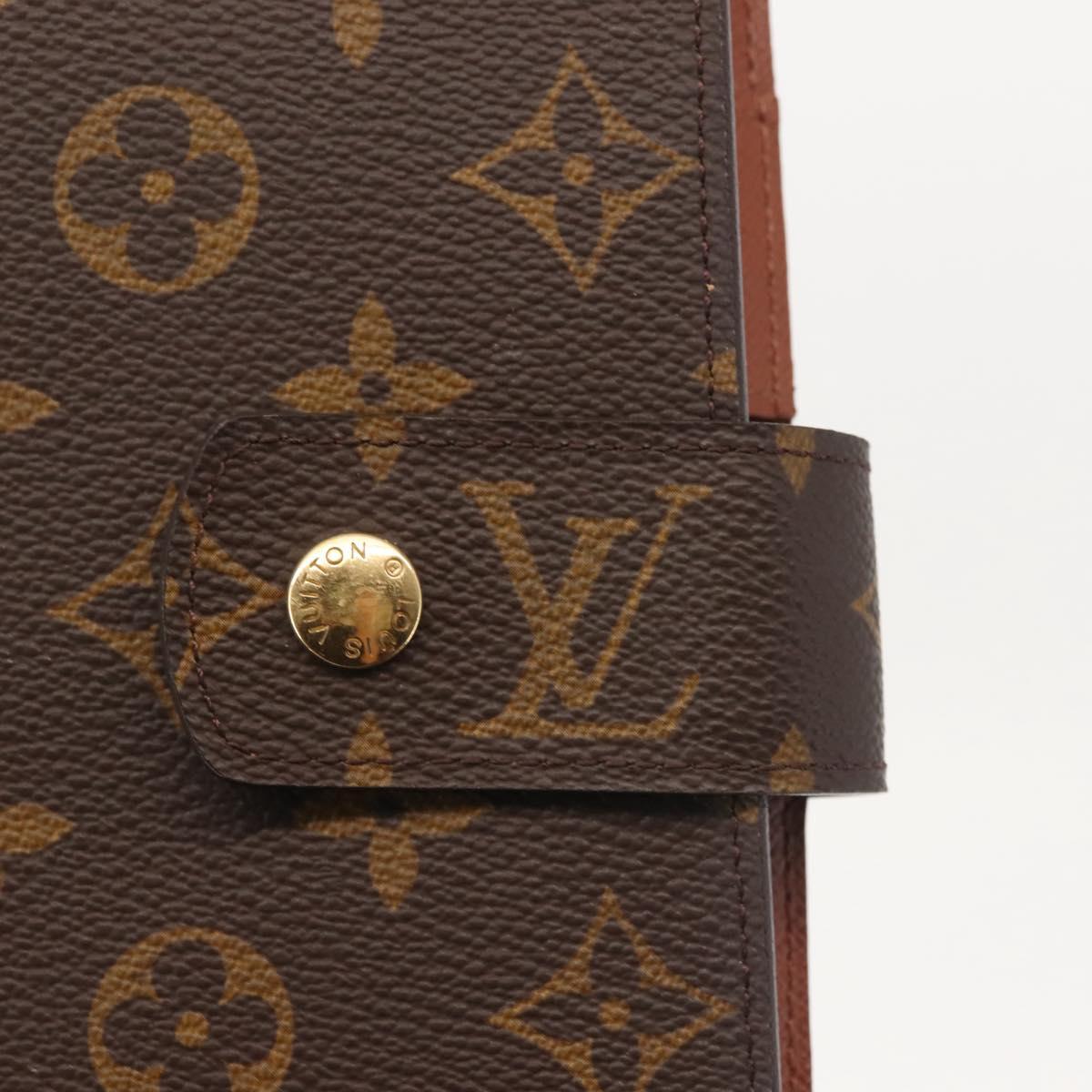 LOUIS VUITTON Monogram Agenda GM Day Planner Cover R20006 LV Auth BD1000
