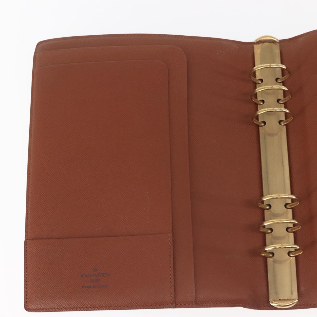 LOUIS VUITTON Monogram Agenda GM Day Planner Cover R20006 LV Auth BD1000