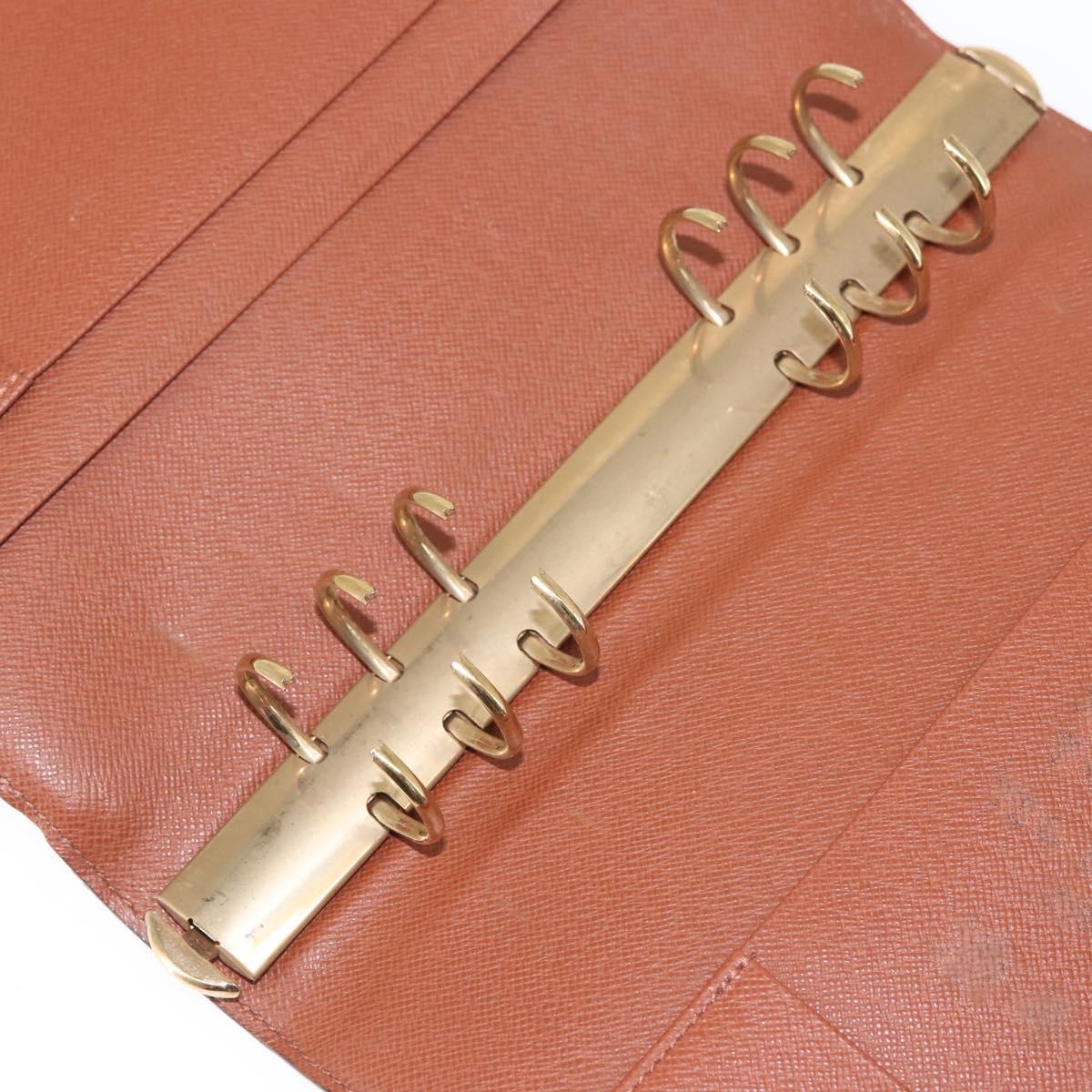 LOUIS VUITTON Monogram Agenda GM Day Planner Cover R20006 LV Auth BD1000