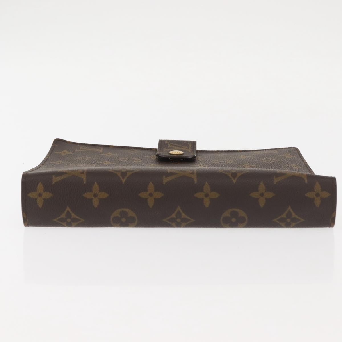 LOUIS VUITTON Monogram Agenda GM Day Planner Cover R20006 LV Auth BD1000
