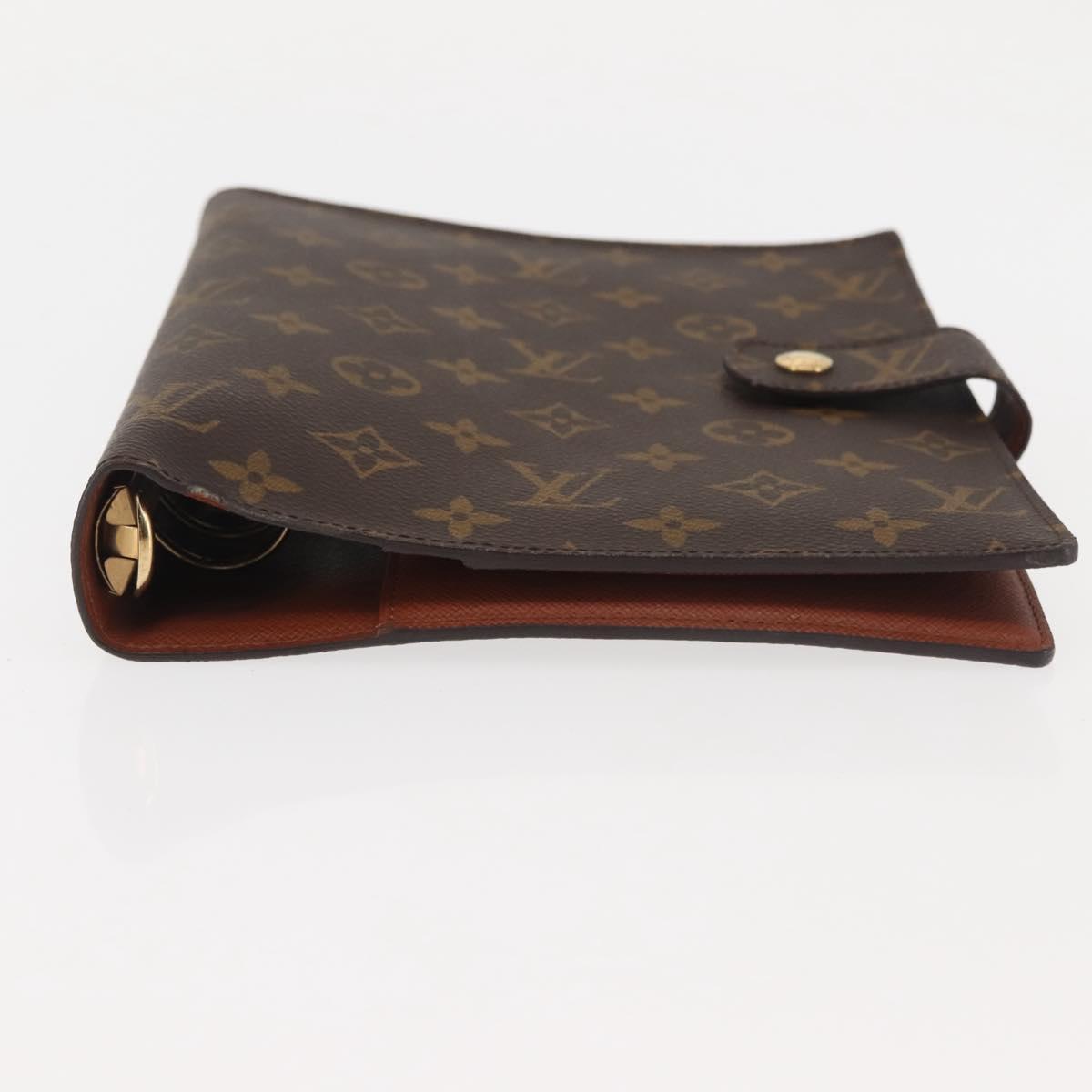 LOUIS VUITTON Monogram Agenda GM Day Planner Cover R20006 LV Auth BD1000