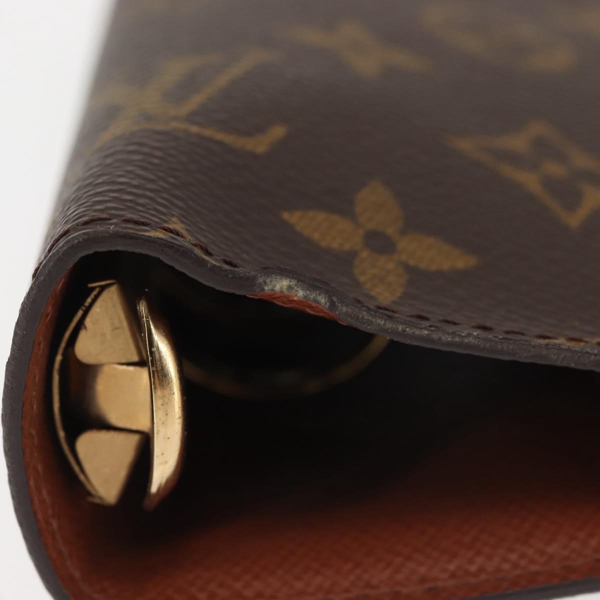 LOUIS VUITTON Monogram Agenda GM Day Planner Cover R20006 LV Auth BD1000
