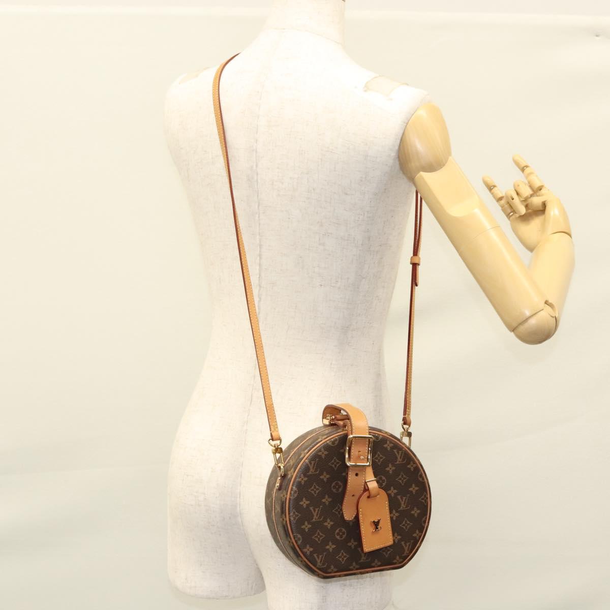 LOUIS VUITTON Monogram Petite Boite Chapeau Shoulder Bag M43514 LV Auth BD1010M