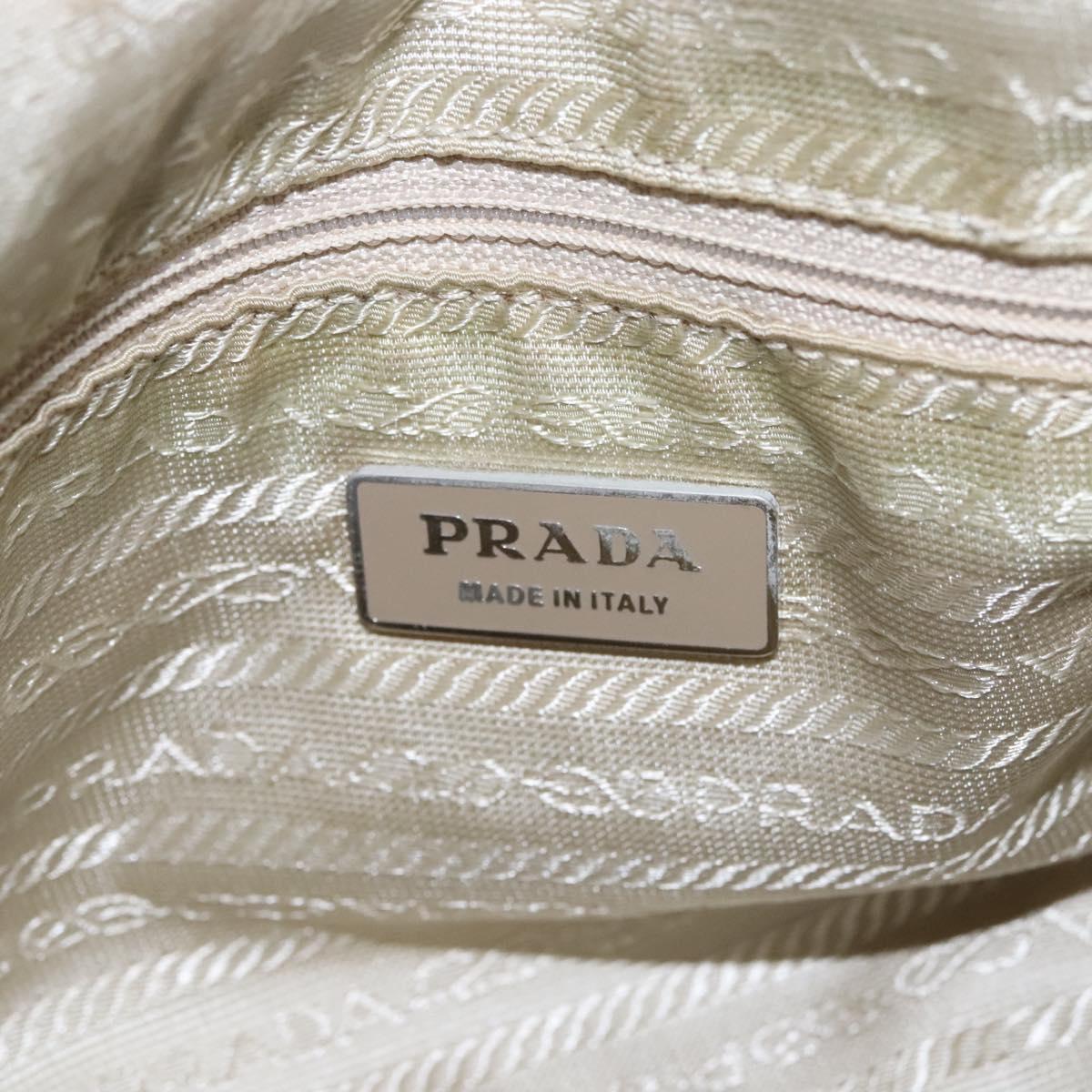 PRADA Hand Bag Nylon Gray Auth BD1037