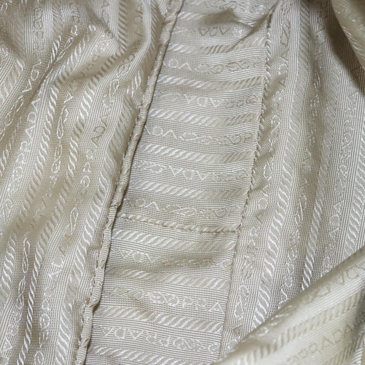 PRADA Hand Bag Nylon Gray Auth BD1037