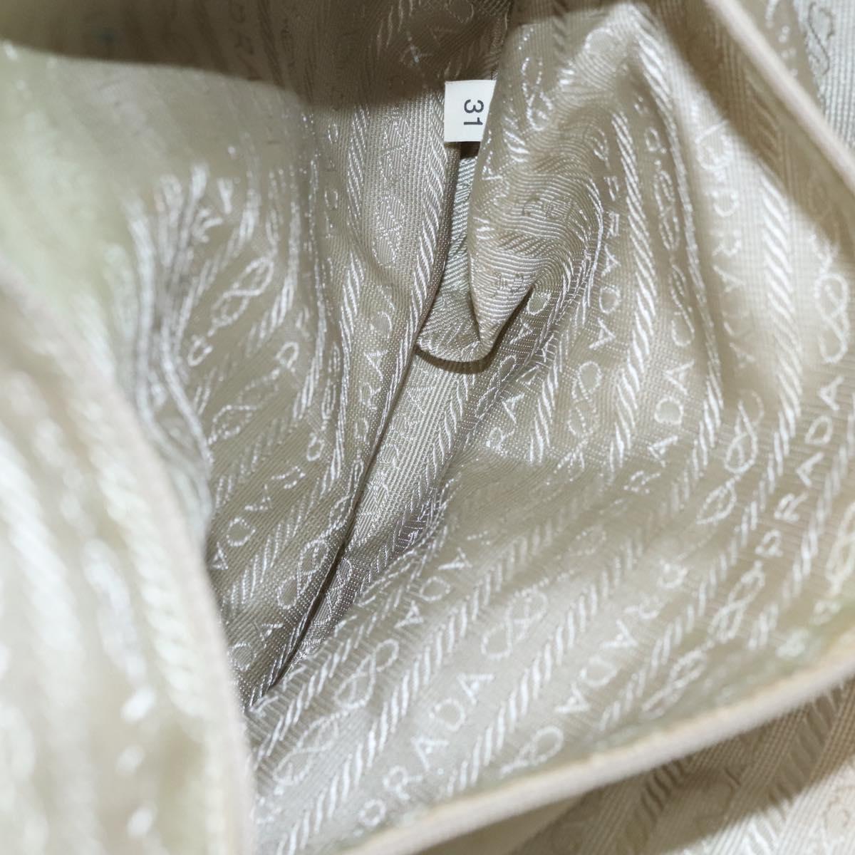 PRADA Hand Bag Nylon Gray Auth BD1037