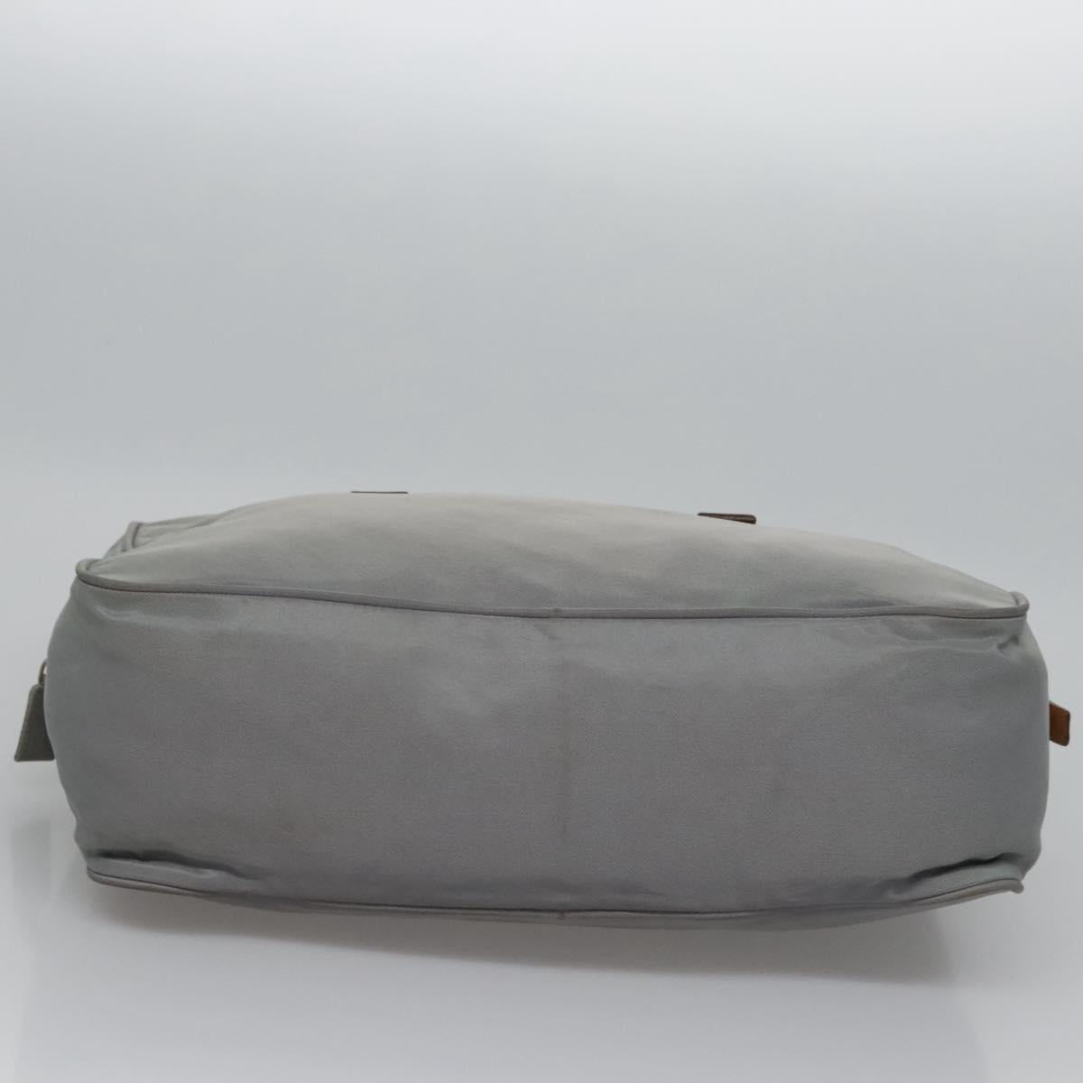 PRADA Hand Bag Nylon Gray Auth BD1037