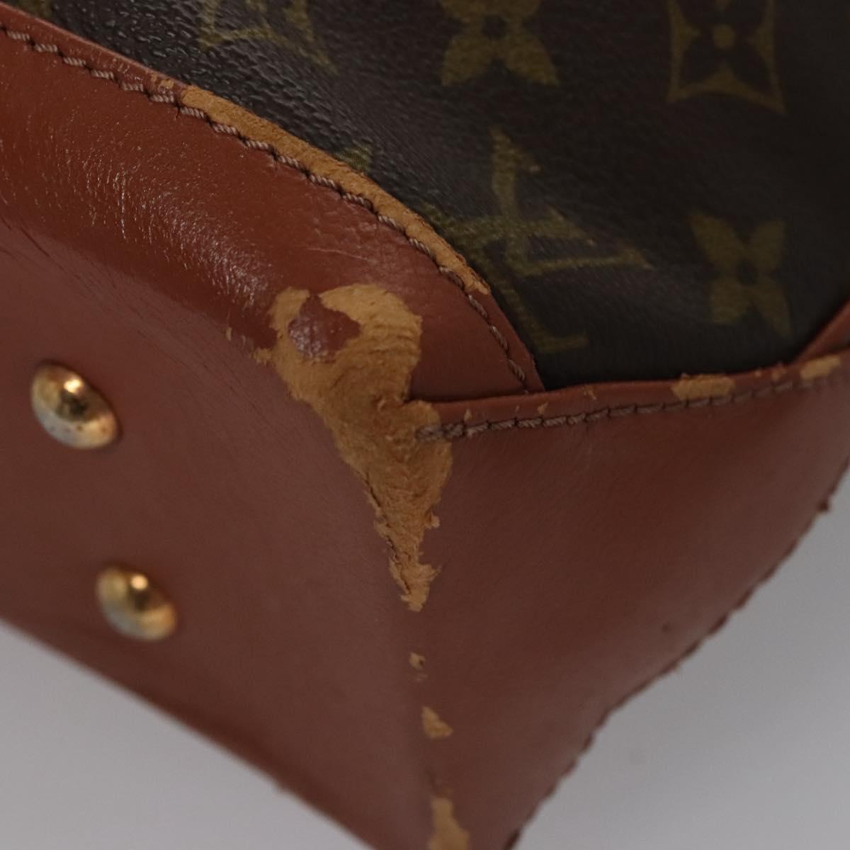 LOUIS VUITTON Monogram Sac Weekend PM Hand Bag M42425 LV Auth BD1042