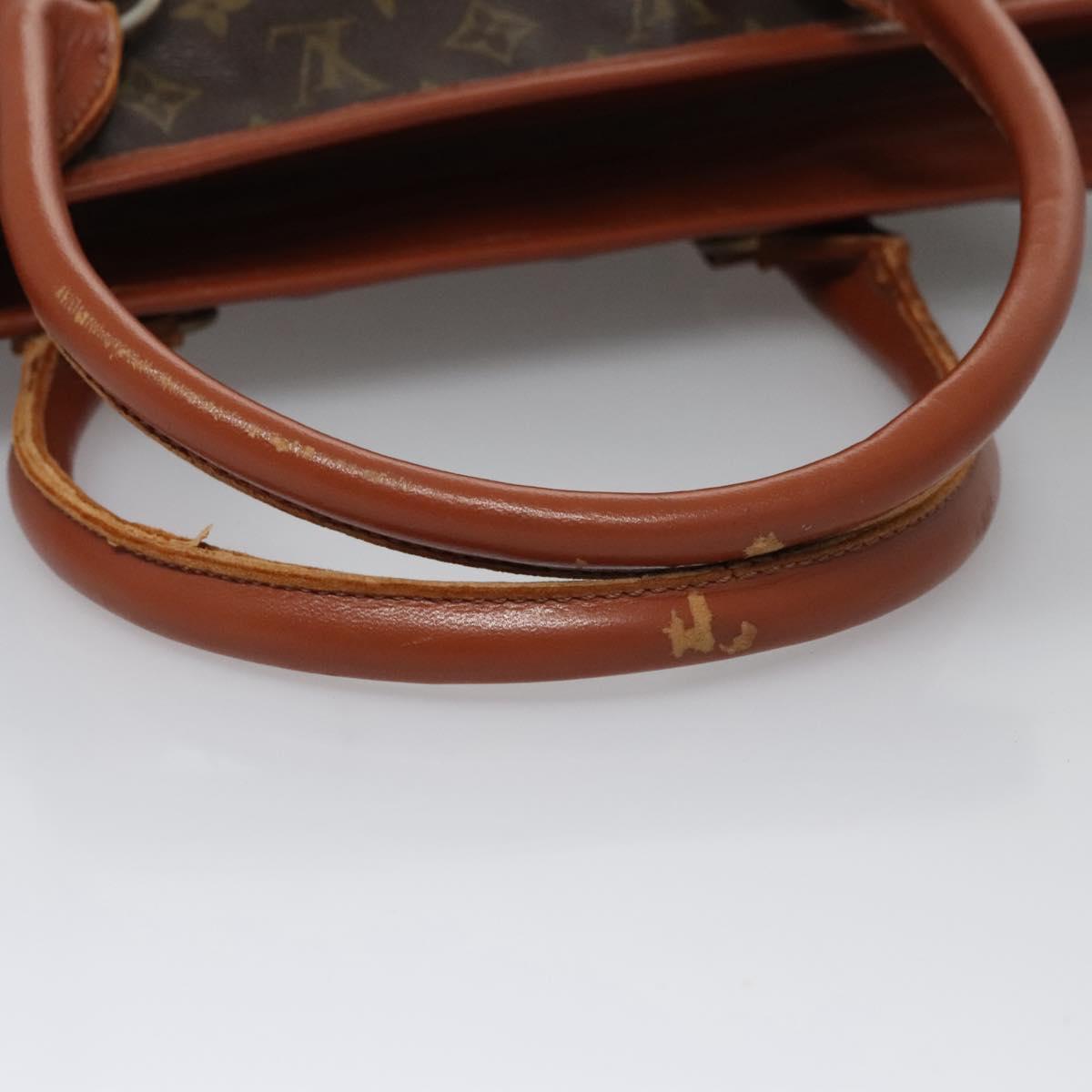 LOUIS VUITTON Monogram Sac Weekend PM Hand Bag M42425 LV Auth BD1042
