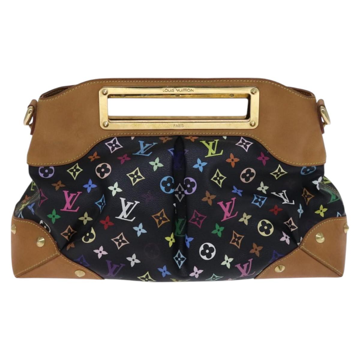 LOUIS VUITTON Monogram Multicolor Judy GM Bag 2way Black M40254 LV Auth BD1050SAV