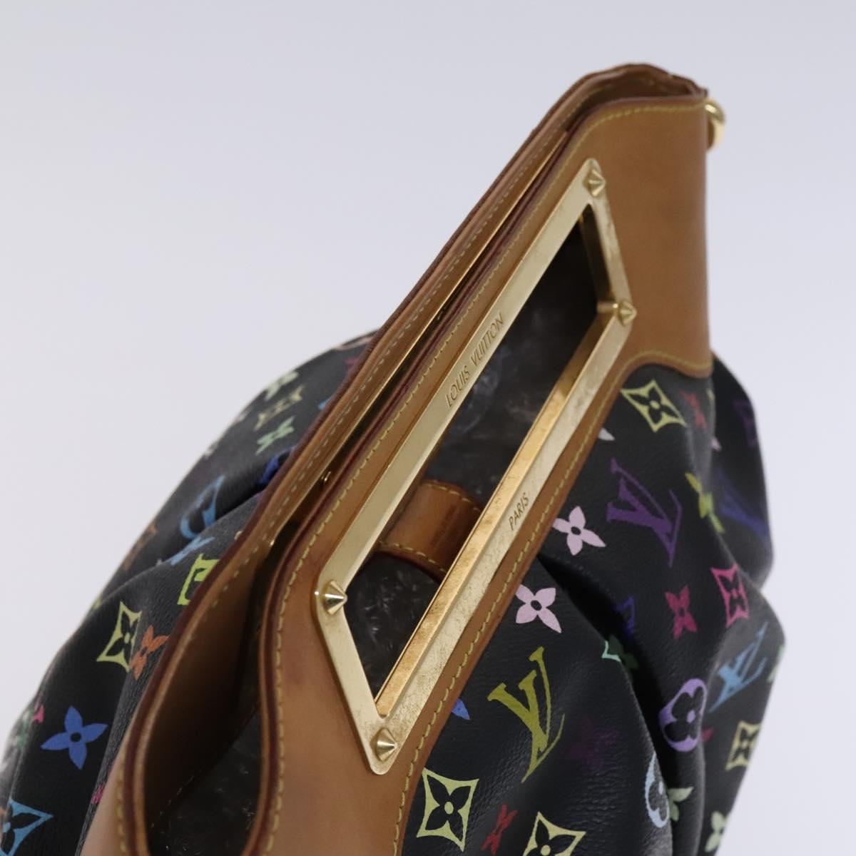 LOUIS VUITTON Monogram Multicolor Judy GM Bag 2way Black M40254 LV Auth BD1050SAV
