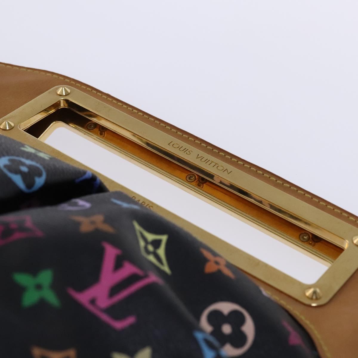 LOUIS VUITTON Monogram Multicolor Judy GM Bag 2way Black M40254 LV Auth BD1050SAV