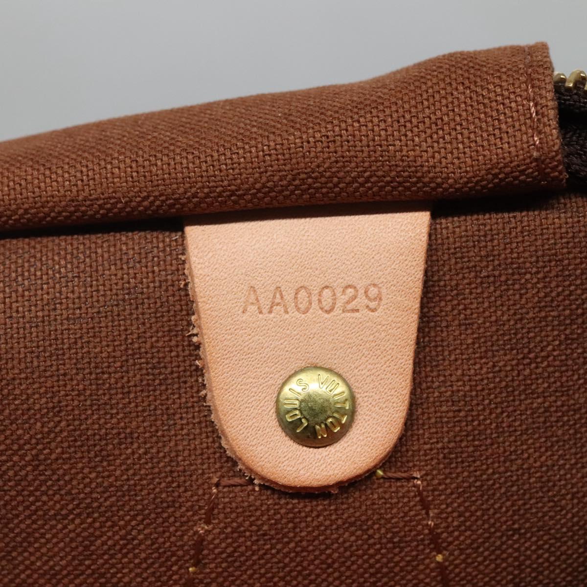 LOUIS VUITTON Monogram Graffiti Speedy 30 Hand Bag Orange M93705 Auth BD1094AM