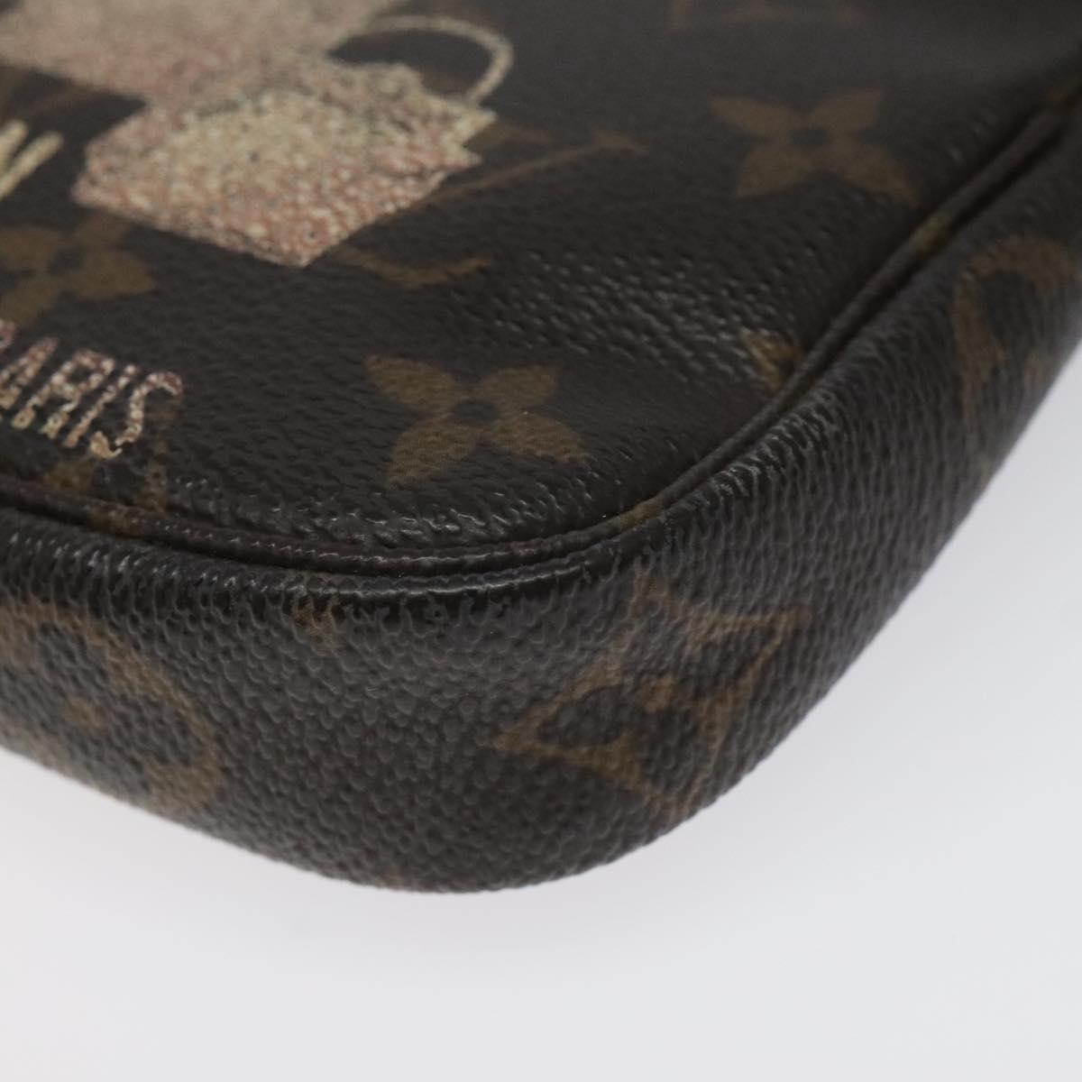 LOUIS VUITTON Monogram Bag Print Mini Pochette Accessoires M60245 LV Auth BD1119
